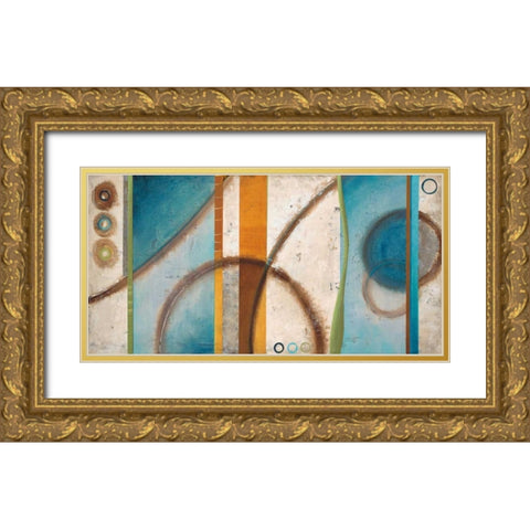 Tidal Pool Gold Ornate Wood Framed Art Print with Double Matting by Dascher, Dennis