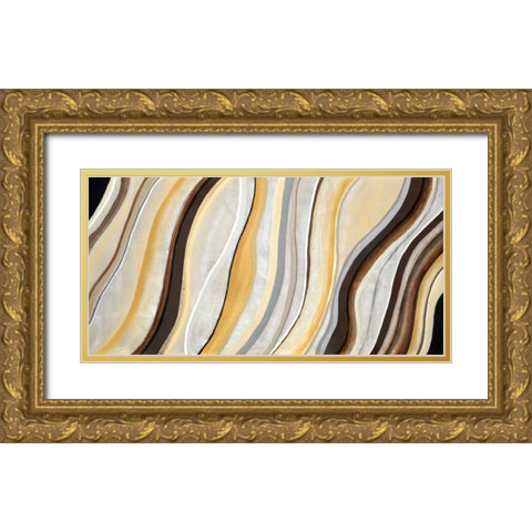 Midtown Gold Ornate Wood Framed Art Print with Double Matting by Dascher, Dennis