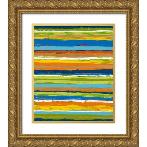 Miami Heat 1 Gold Ornate Wood Framed Art Print with Double Matting by Dascher, Dennis