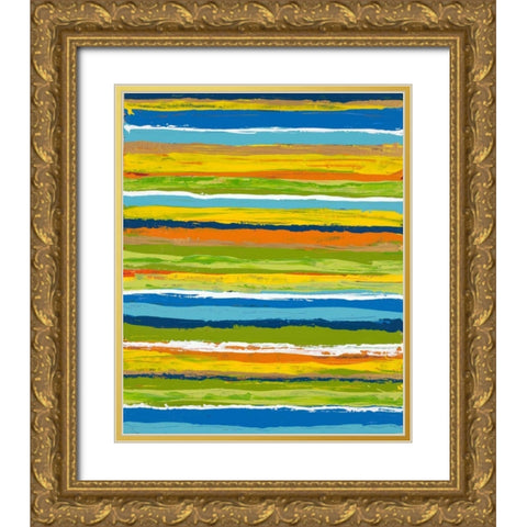 Miami Heat 2 Gold Ornate Wood Framed Art Print with Double Matting by Dascher, Dennis