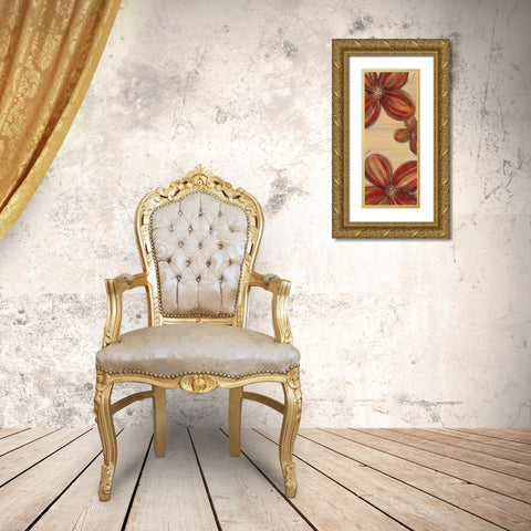 Scarlet Glory 2 Gold Ornate Wood Framed Art Print with Double Matting by Dascher, Dennis