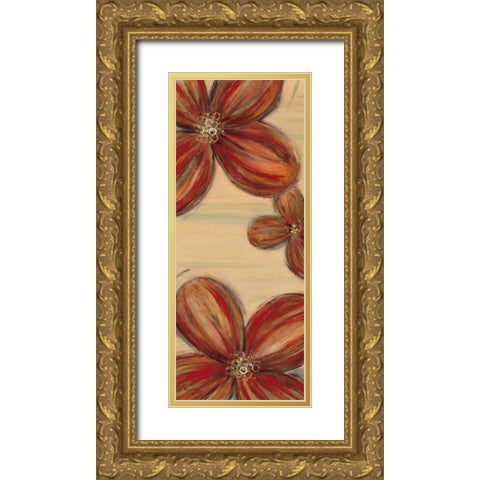 Scarlet Glory 2 Gold Ornate Wood Framed Art Print with Double Matting by Dascher, Dennis