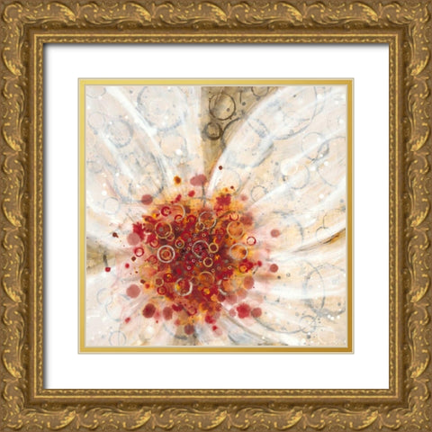 Water Poppy 2 Gold Ornate Wood Framed Art Print with Double Matting by Dascher, Dennis
