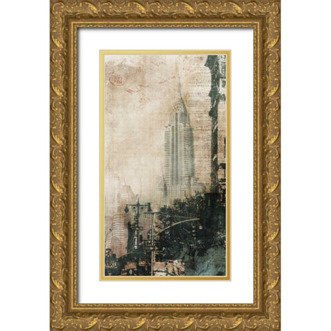 NYC Cool 2 Gold Ornate Wood Framed Art Print with Double Matting by Roko, Ken