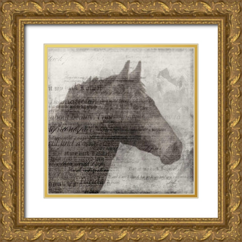 Equestrian Story 1  Gold Ornate Wood Framed Art Print with Double Matting by Roko, Ken