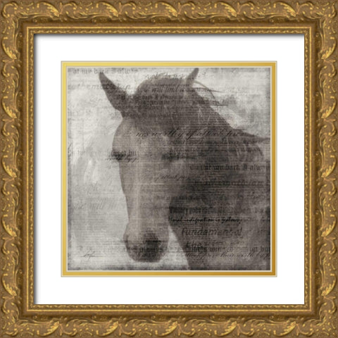 Equestrian Story 2 Gold Ornate Wood Framed Art Print with Double Matting by Roko, Ken