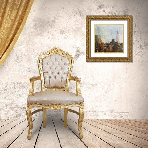 Sketch City Gold Ornate Wood Framed Art Print with Double Matting by Roko, Ken