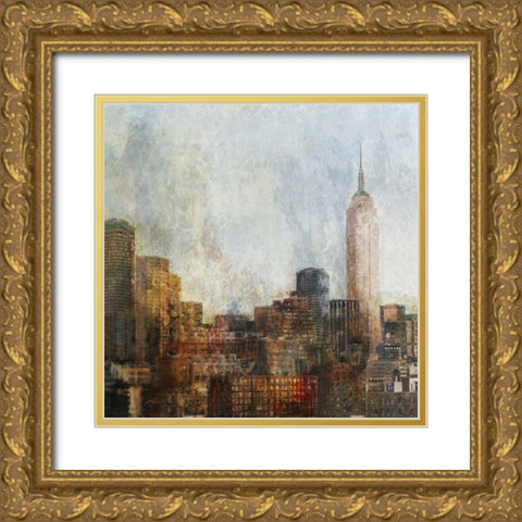 Sketch City Gold Ornate Wood Framed Art Print with Double Matting by Roko, Ken