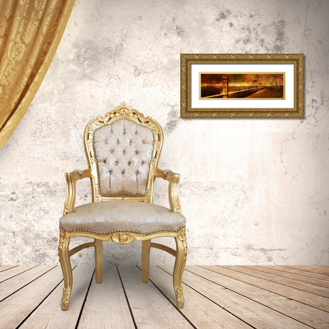 Over the Bay Gold Ornate Wood Framed Art Print with Double Matting by Roko, Ken