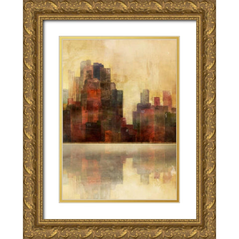 Golden Lagoon 2 Gold Ornate Wood Framed Art Print with Double Matting by Roko, Ken