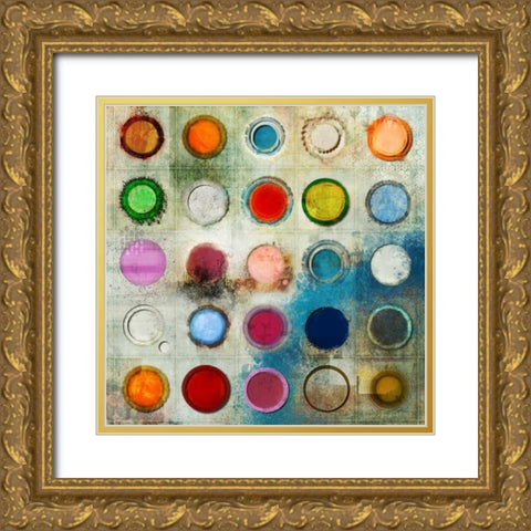 Silver Network Gold Ornate Wood Framed Art Print with Double Matting by Roko, Ken