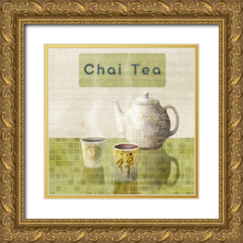 Chai Tea Break Gold Ornate Wood Framed Art Print with Double Matting by Roko, Ken