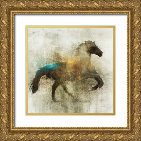 Lone Star 3 Gold Ornate Wood Framed Art Print with Double Matting by Roko, Ken