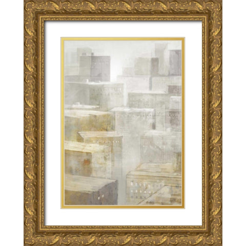 City Fog 1 Gold Ornate Wood Framed Art Print with Double Matting by Roko, Ken