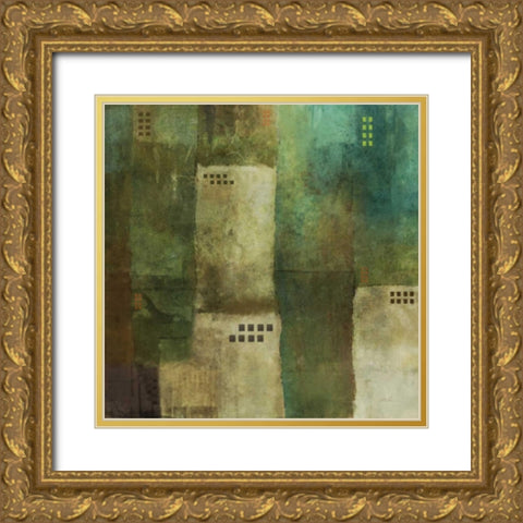 Verdant Harmony 1 Gold Ornate Wood Framed Art Print with Double Matting by Roko, Ken