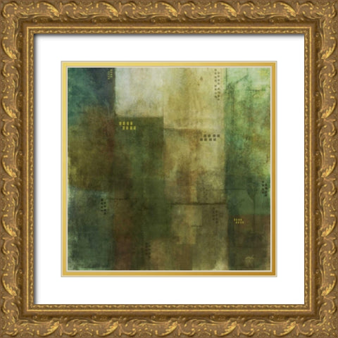 Verdant Harmony 2 Gold Ornate Wood Framed Art Print with Double Matting by Roko, Ken