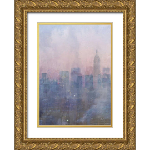 City Blues 2 Gold Ornate Wood Framed Art Print with Double Matting by Roko, Ken