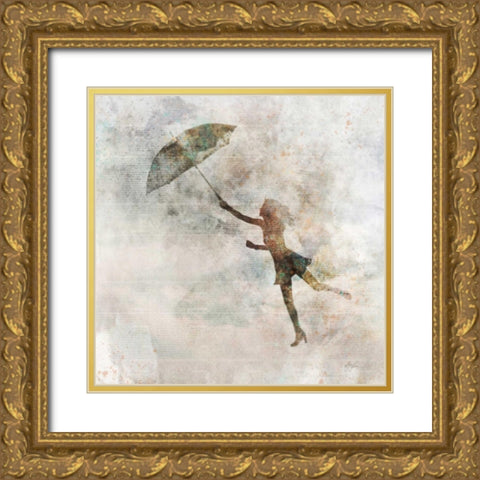 Rain Dance 2 Gold Ornate Wood Framed Art Print with Double Matting by Roko, Ken