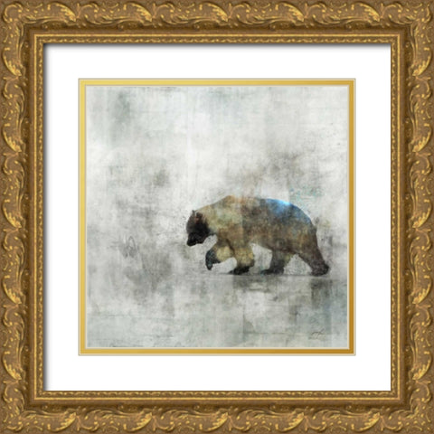 Bear Spring Gold Ornate Wood Framed Art Print with Double Matting by Roko, Ken