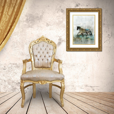 Lonestar 1 Gold Ornate Wood Framed Art Print with Double Matting by Roko, Ken