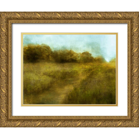 Downton Walk 1 Gold Ornate Wood Framed Art Print with Double Matting by Roko, Ken