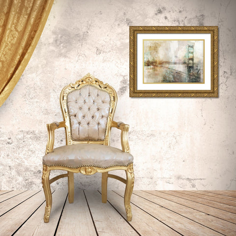 Industrial Impression Gold Ornate Wood Framed Art Print with Double Matting by Roko, Ken