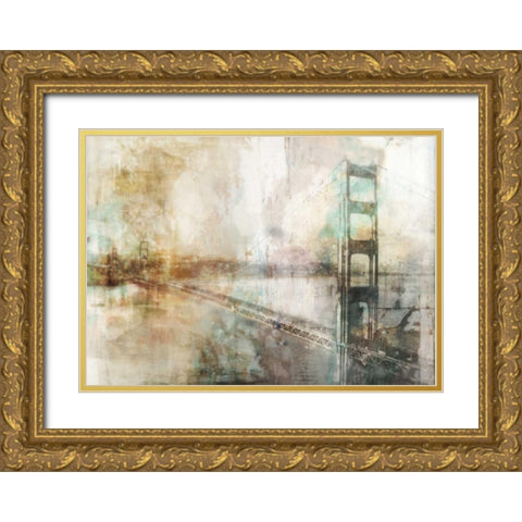 Industrial Impression Gold Ornate Wood Framed Art Print with Double Matting by Roko, Ken