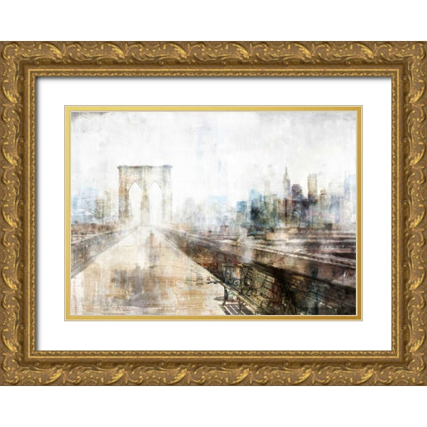 Brooklyn Impression Gold Ornate Wood Framed Art Print with Double Matting by Roko, Ken