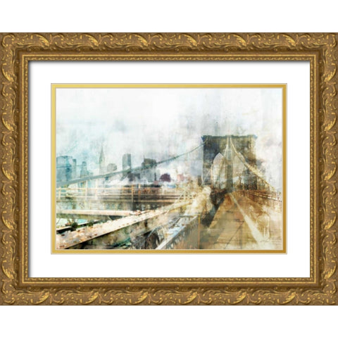 Bridge Impression Gold Ornate Wood Framed Art Print with Double Matting by Roko, Ken