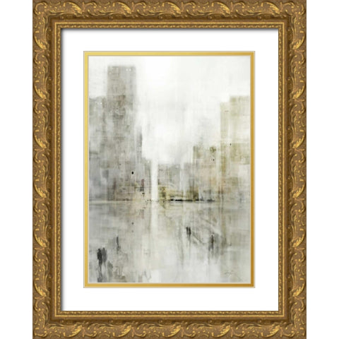 City Path Gold Ornate Wood Framed Art Print with Double Matting by Roko, Ken