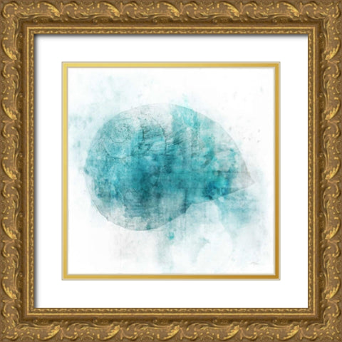 Coastal Mist Shell Gold Ornate Wood Framed Art Print with Double Matting by Roko, Ken
