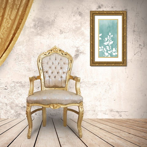 Sringtime Branch Panel 3 Gold Ornate Wood Framed Art Print with Double Matting by Roko, Ken