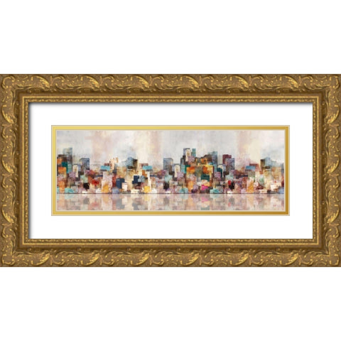 City Of Color Gold Ornate Wood Framed Art Print with Double Matting by Roko, Ken