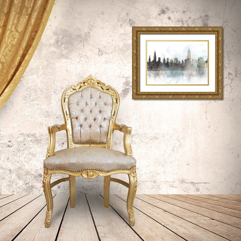 City Mood, NYC Gold Ornate Wood Framed Art Print with Double Matting by Roko, Ken