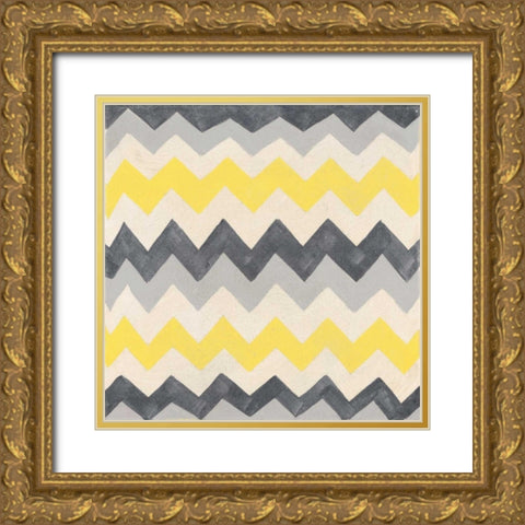 Exotic Textile 2 Gold Ornate Wood Framed Art Print with Double Matting by Grijalva, Tom