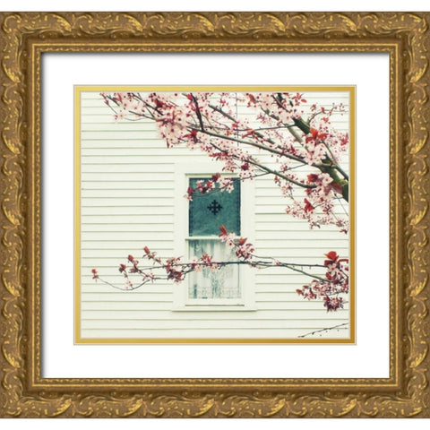 Storybook Window Gold Ornate Wood Framed Art Print with Double Matting by Dvorak, Vicki