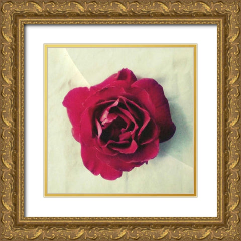 Paris Rose Gold Ornate Wood Framed Art Print with Double Matting by Dvorak, Vicki
