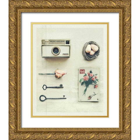 Yesterdays Gone Gold Ornate Wood Framed Art Print with Double Matting by Dvorak, Vicki