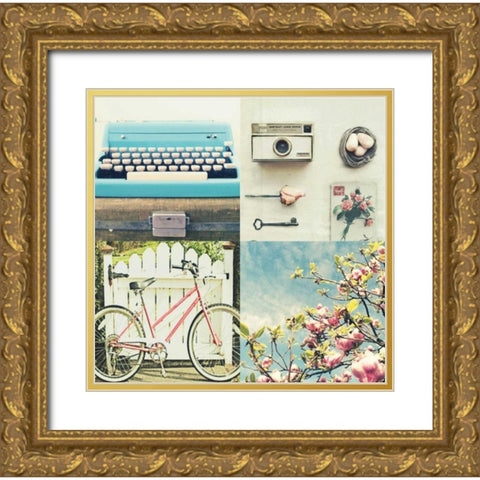 Summer Memories Gold Ornate Wood Framed Art Print with Double Matting by Dvorak, Vicki