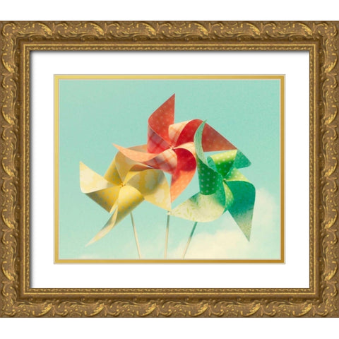 Citrus Bouquet Gold Ornate Wood Framed Art Print with Double Matting by Dvorak, Vicki