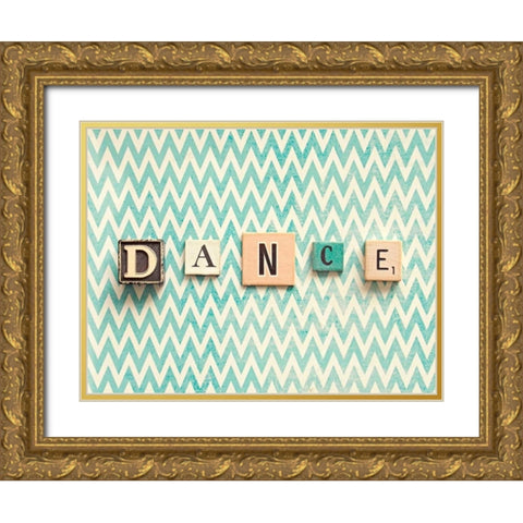 Dance Gold Ornate Wood Framed Art Print with Double Matting by Dvorak, Vicki
