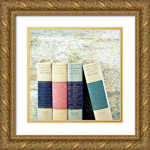 World Scholar Gold Ornate Wood Framed Art Print with Double Matting by Dvorak, Vicki