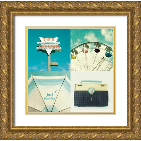 Fair Day Gold Ornate Wood Framed Art Print with Double Matting by Dvorak, Vicki