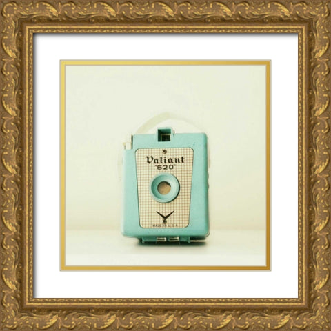 Blue Valiant Warmer Gold Ornate Wood Framed Art Print with Double Matting by Dvorak, Vicki