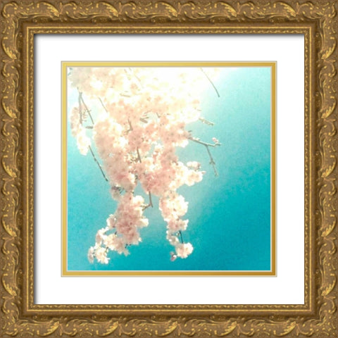 Polaroid Pink 2 Gold Ornate Wood Framed Art Print with Double Matting by Dvorak, Vicki