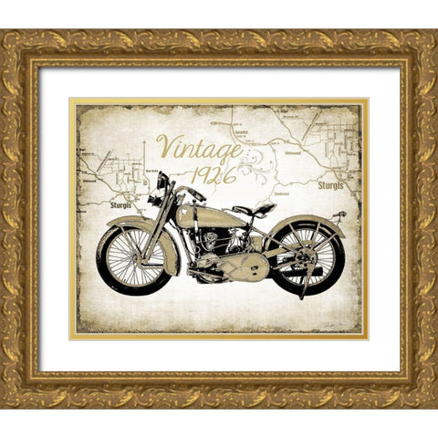 Classic Ride Gold Ornate Wood Framed Art Print with Double Matting by Christopher, James