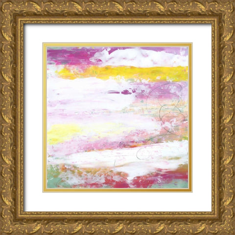 Garden Abstraction 4 Gold Ornate Wood Framed Art Print with Double Matting by Buddenhaugen, Sophia