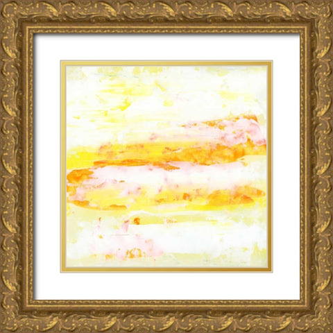 Garden Abstraction 13 Gold Ornate Wood Framed Art Print with Double Matting by Buddenhaugen, Sophia