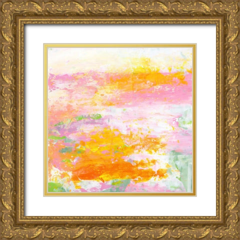 Garden Abstraction 14 Gold Ornate Wood Framed Art Print with Double Matting by Buddenhaugen, Sophia