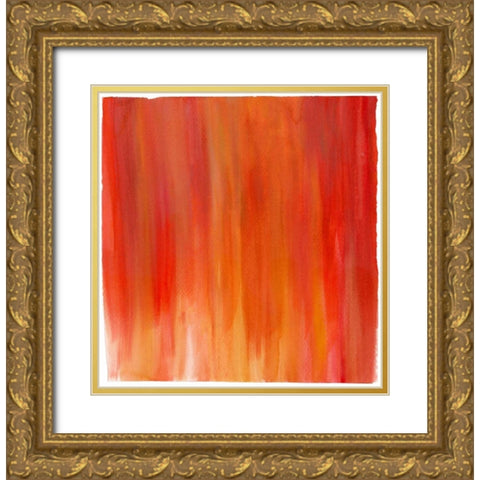 Garden Abstraction 20 Gold Ornate Wood Framed Art Print with Double Matting by Buddenhaugen, Sophia